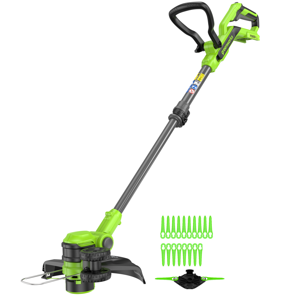 Триммер Greenworks G24LT301, 24v, 30 см, ø 1.6 мм, без АКБ и ЗУ (аккумуляторный)