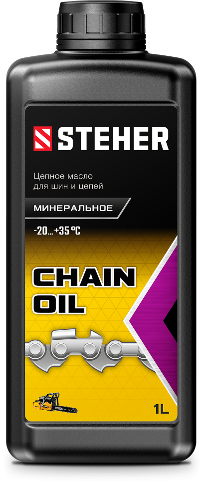 Цепное минеральное масло STEHER, 1л 