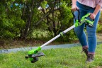 Триммер Greenworks G24LT301, 24v, 30 см, ø 1.6 мм с 1хАКБ 2А и ЗУ (аккумуляторный)