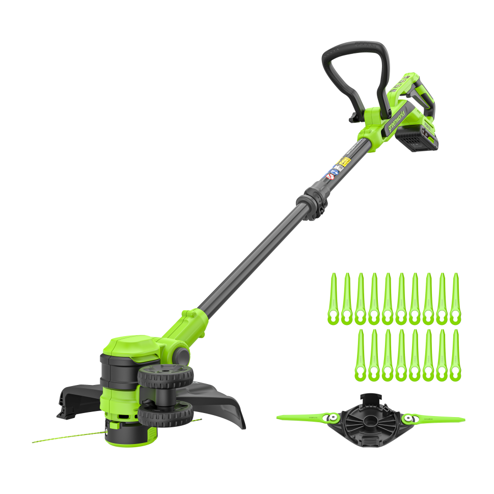 Триммер аккумуляторный Greenworks ST3002,  24V, 30 см,  c 1хАКБ 2Ач и ЗУ