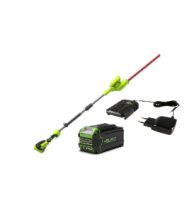 Штанговый кусторез Greenworks G40PHAk5, 40v, 51 см, в комплекте с АКБ 5 А·ч и ЗУ (аккумуляторный)