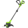 Триммер Greenworks G24LT301, 24v, 30 см, ø 1.6 мм с 1хАКБ 4А и ЗУ (аккумуляторный)