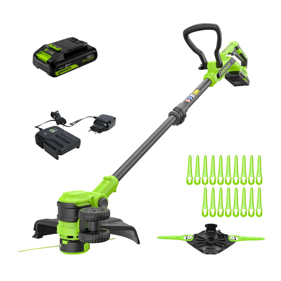 Триммер аккумуляторный Greenworks ST3002, 24V, 30 см, c 1хАКБ 4Ач и ЗУ