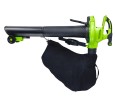 Садовый пылесос и воздуходув Greenworks GD40BVIIk8, 40v, в комплекте с АКБ 8 А·ч и ЗУ (аккумуляторный, 2в1)