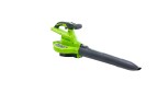Садовый пылесос и воздуходув Greenworks GD40BVIIk8, 40v, в комплекте с АКБ 8 А·ч и ЗУ (аккумуляторный, 2в1)