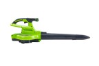 Садовый пылесос и воздуходув Greenworks GD40BVIIk8, 40v, в комплекте с АКБ 8 А·ч и ЗУ (аккумуляторный, 2в1)