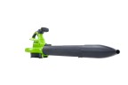 Садовый пылесос и воздуходув Greenworks GD40BVIIk8, 40v, в комплекте с АКБ 8 А·ч и ЗУ (аккумуляторный, 2в1)