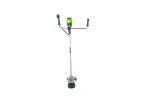 Триммер Greenworks GD82BCBk5 Gen 2, 82v, 45 см, в комплекте с АКБ 5 А·ч и ЗУ (аккумуляторный, нож)