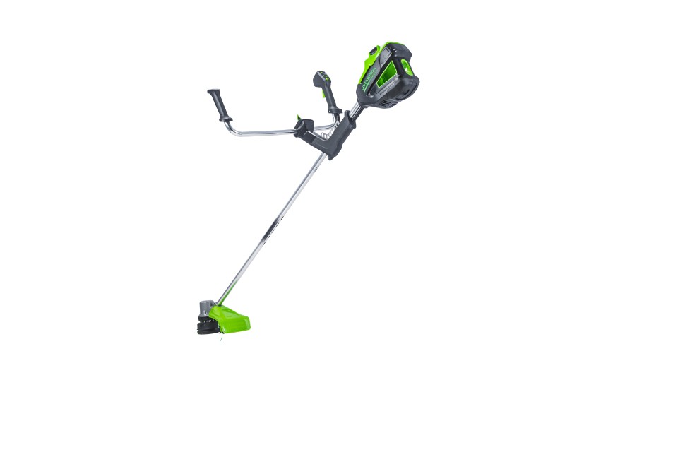 Триммер Greenworks GD82BCBk5 Gen 2, 82v, 45 см, в комплекте с АКБ 5 А·ч и ЗУ (аккумуляторный, нож)