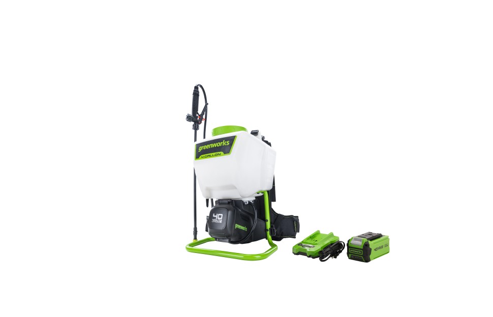 Садовый опрыскиватель Greenworks G40BPSk2, 40v, в комплекте с АКБ 2 А·ч и ЗУ (аккумуляторный)
