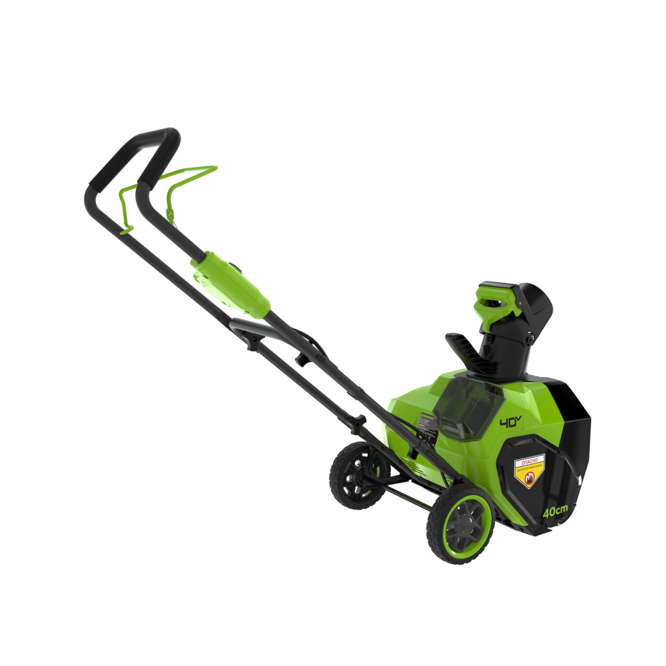 Аккумуляторный снегоуборщик Greenworks G40ST40k8, 40v, 40 см, 1.4 кВт (1,9 л.с), в комплекте с АКБ 8 А·ч и ЗУ