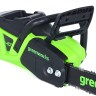 Цепная пила Greenworks GD40CS20Xk8, 40v, 40 см, в комплекте с АКБ 8 А·ч и ЗУ (аккумуляторная)
