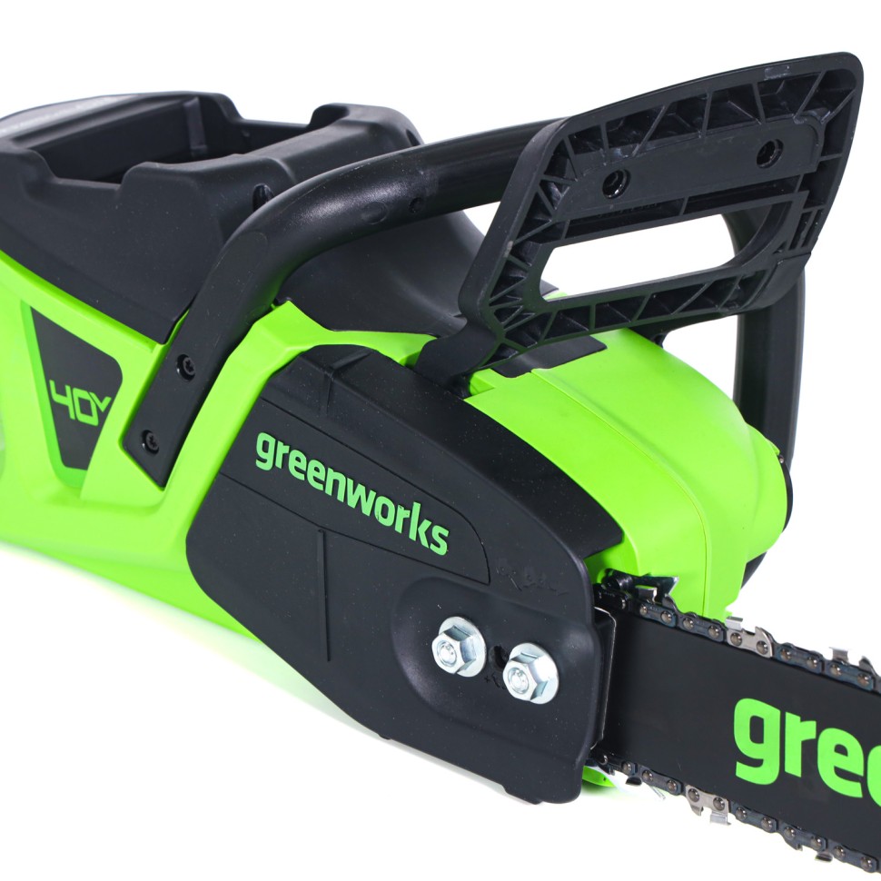 Цепная пила Greenworks GD40CS20Xk8, 40v, 40 см, в комплекте с АКБ 8 А·ч и ЗУ (аккумуляторная)