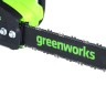 Цепная пила Greenworks GD40CS20Xk8, 40v, 40 см, в комплекте с АКБ 8 А·ч и ЗУ (аккумуляторная)