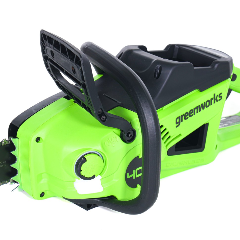 Цепная пила Greenworks GD40CS20Xk8, 40v, 40 см, в комплекте с АКБ 8 А·ч и ЗУ (аккумуляторная)