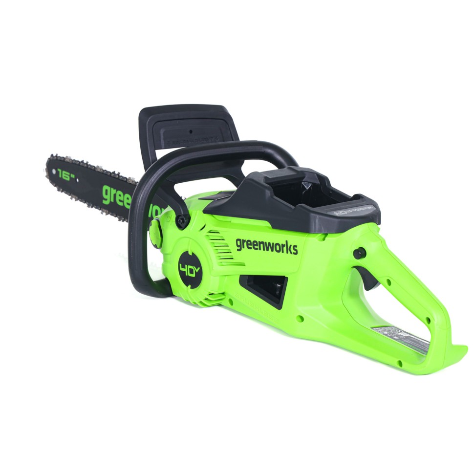 Цепная пила Greenworks GD40CS20Xk8, 40v, 40 см, в комплекте с АКБ 8 А·ч и ЗУ (аккумуляторная)
