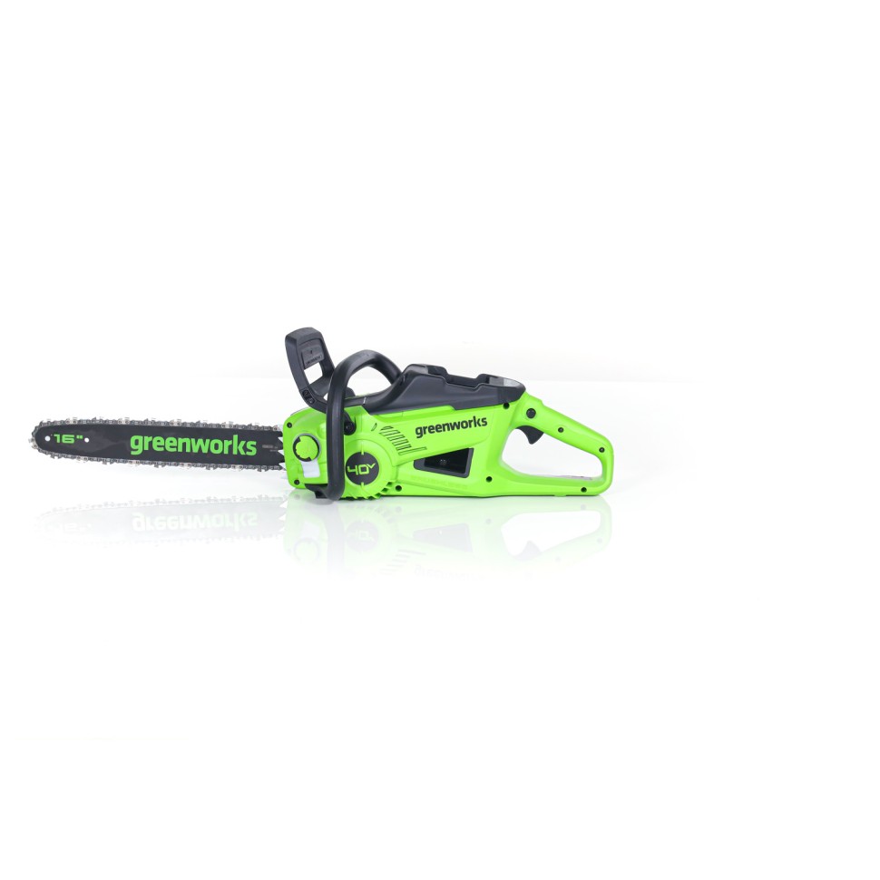Цепная пила Greenworks GD40CS20Xk8, 40v, 40 см, в комплекте с АКБ 8 А·ч и ЗУ (аккумуляторная)