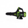 Аккумуляторный воздуходув Greenworks GD60ABk8, 60v, 260 км/ч, 1050 м³/ч, в комплекте с АКБ 8 А·ч и ЗУ