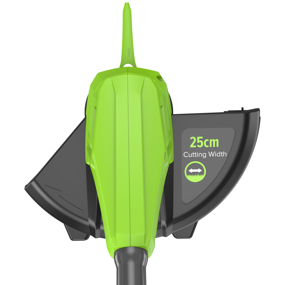 Триммер аккумуляторный Greenworks G24LT251, 24 V, 25 см, с 1хАКБ 2Ач и ЗУ