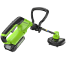 Триммер аккумуляторный Greenworks G24LT251, 24 V, 25 см, с 1хАКБ 2Ач и ЗУ