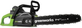 Цепная пила Greenworks GD40CS15k2, 40v, 35 см, в комплекте с АКБ 2 А·ч и ЗУ (аккумуляторная)