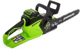 Цепная пила Greenworks GD40CS15k2, 40v, 35 см, в комплекте с АКБ 2 А·ч и ЗУ (аккумуляторная)