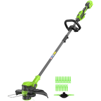 Триммер аккумуляторный Greenworks GD24LT331, 24V, 33 см, без АКБ и ЗУ 