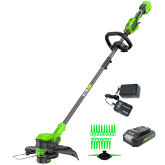 Триммер аккумуляторный Greenworks GD24LT331, 24V, 33 см, с 1хАКБ 4Ач и ЗУ 