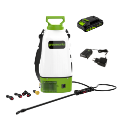 Опрыскиватель аккумуляторный Greenworks BPS2410, 24V, 10 л, c 1хАКБ 2Ач и ЗУ 