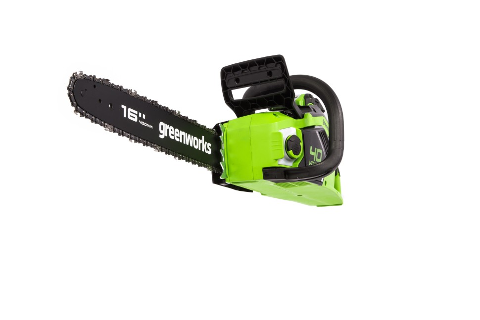 Цепная пила Greenworks GD40CS18k2, 40v, 40 см, в комплекте с АКБ 2 А·ч и ЗУ (аккумуляторная)