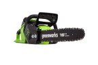 Цепная пила Greenworks GD40CS18k2, 40v, 40 см, в комплекте с АКБ 2 А·ч и ЗУ (аккумуляторная)