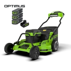 Газонокосилка Greenworks 82LM30Sk5, 82v, 76 см, 4.4 кВт (6 лс), в комплекте 3 шт АКБ 5 А·ч и ЗУ (аккумуляторная, самоходная)