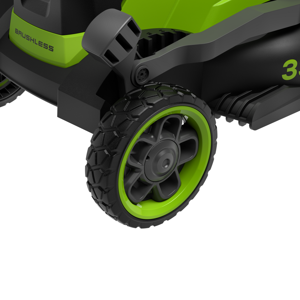 Газонокосилка аккумуляторная Greenworks GD24LM331,  24V, 33 см, бесщеточная, c 1хАКБ 2Ач 