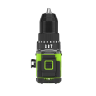 Дрель-шуруповерт ударная акк. Greenworks HD560, 24V, б/щет, 0-500 / 0-2000 об/мин, 30/60 Нм, 13мм, Anti-kickback, без АКБ и ЗУ