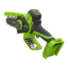 Цепная мини-пила аккумуляторная Greenworks CS2410A,  24V, 10см, бесщёточная, с автоматической смазкой цепи, c 1хАКБ 4Ач и ЗУ 