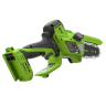 Цепная мини-пила аккумуляторная Greenworks CS2410A,  24V, 10см, бесщёточная, с автоматической смазкой цепи, c 1хАКБ 4Ач и ЗУ 