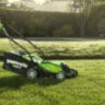 Газонокосилка Greenworks G40LM35k4, 40v, 35 см, в комплекте с АКБ 4 А·ч и ЗУ (аккумуляторная)