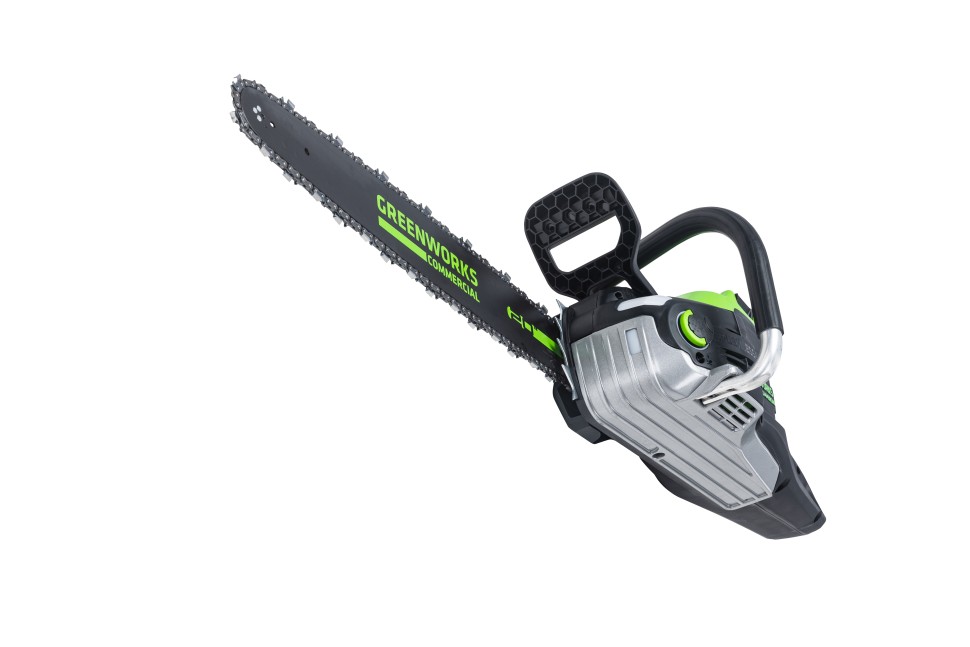 Цепная пила Greenworks GC82CS51k2, 82v, 51 см, в комплекте с АКБ 2.5 А·ч и ЗУ (аккумуляторная)