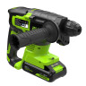 Перфоратор акк. Greenworks RH324, 24V, б/щет, SDS+, 2 Дж, 4500 уд/мин, 24 мм,1х2Ач,ЗУ