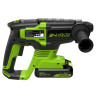 Перфоратор акк. Greenworks RH324, 24V, б/щет, SDS+, 2 Дж, 4500 уд/мин, 24 мм,1х2Ач,ЗУ