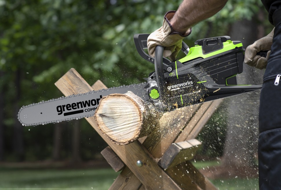Цепная пила Greenworks OCS600, 82v, 3,6 кВт, 45 см, без АКБ и ЗУ (аккумуляторная)