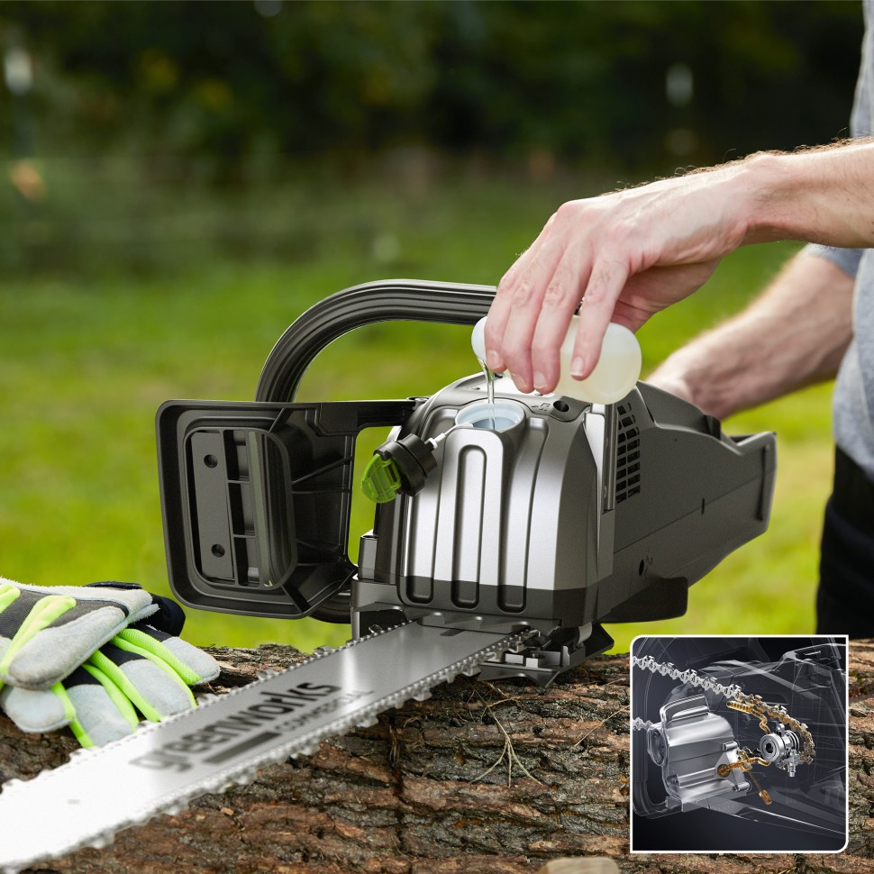 Цепная пила аккумуляторная Greenworks OCS800, 82V,  5,0 кВт, 50 см, бесщеточная, без АКБ и ЗУ 
