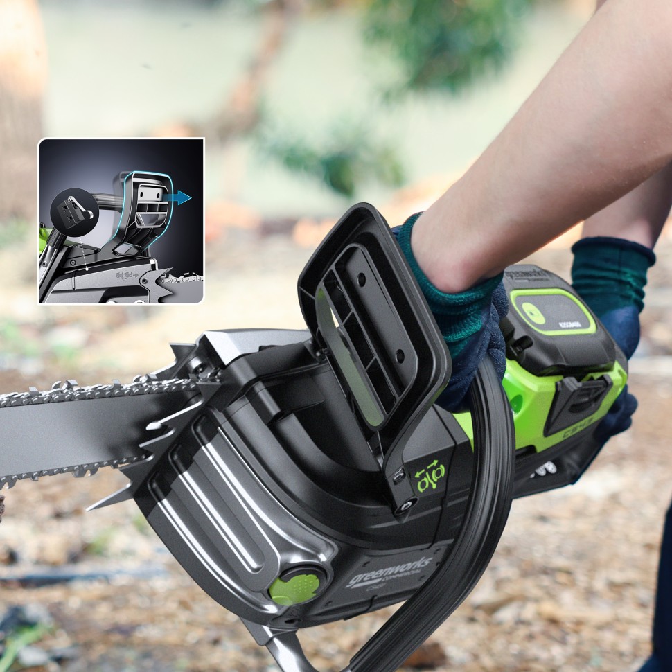 Цепная пила аккумуляторная Greenworks OCS800, 82V,  5,0 кВт, 50 см, бесщеточная, без АКБ и ЗУ 