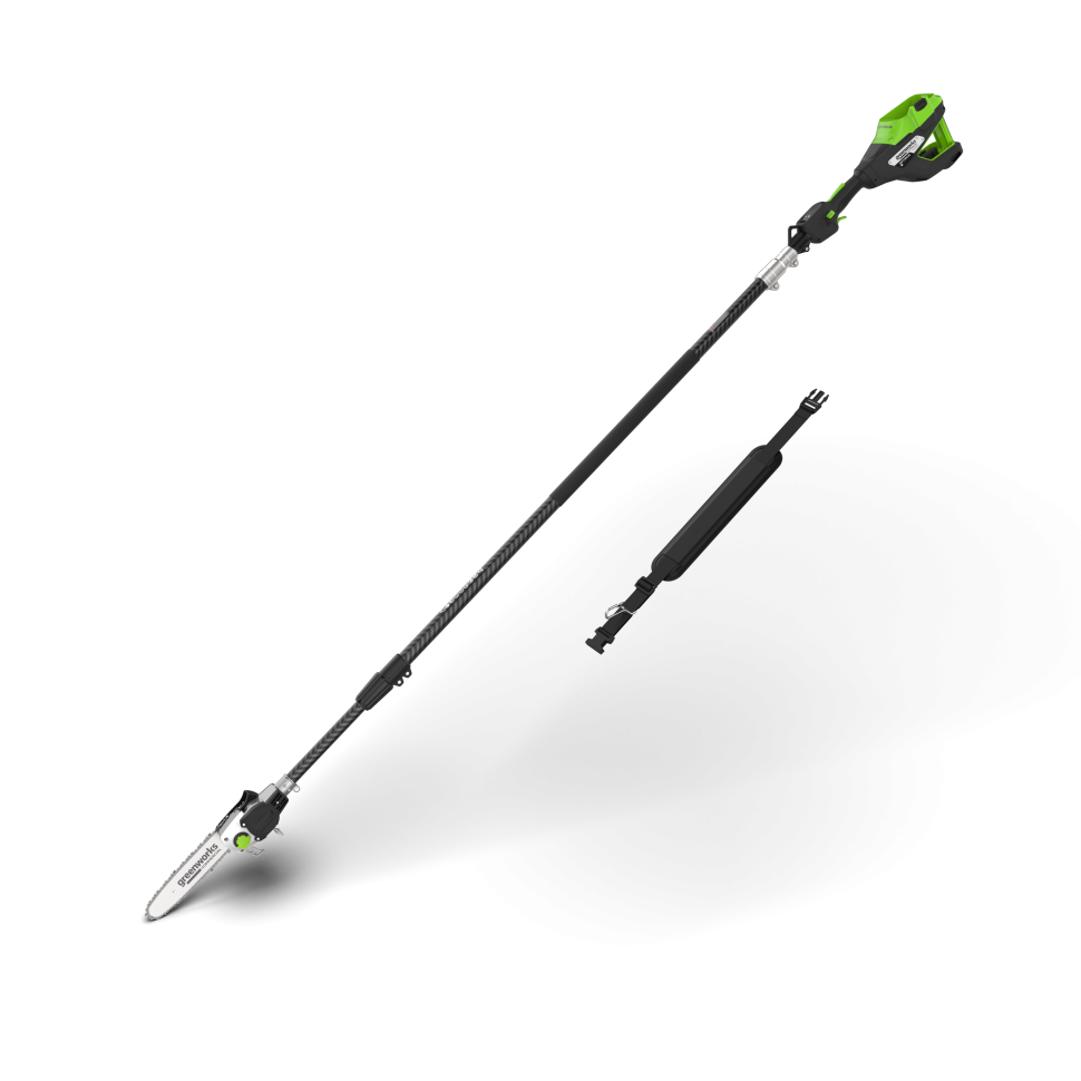Высоторез/Сучкорез аккумуляторный телескопический Greenworks PS102T, 25 см, бесщеточный, без АКБ и ЗУ 