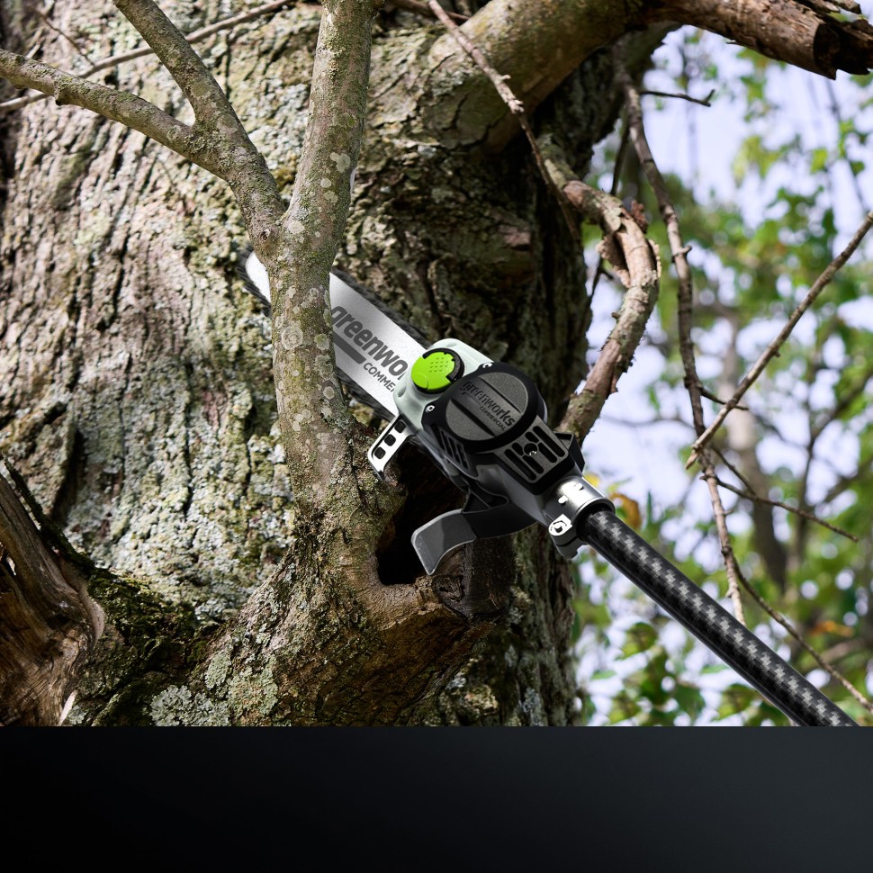 Высоторез/Сучкорез аккумуляторный телескопический Greenworks PS102T, 25 см, бесщеточный, без АКБ и ЗУ 