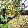 Высоторез/Сучкорез аккумуляторный телескопический Greenworks PS102T, 25 см, бесщеточный, без АКБ и ЗУ 