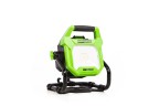 LED-прожектор Greenworks G82WLH с гибридным питанием, 82V / 220V, 1250/2500 лм, крюк для подвеса, крепление на стену, кабель 30 см, без АКБ и ЗУ 