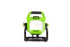 LED-прожектор Greenworks G82WLH с гибридным питанием, 82V / 220V, 1250/2500 лм, крюк для подвеса, крепление на стену, кабель 30 см, без АКБ и ЗУ 