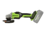 Угловая шлифовальная машина (болгарка) Greenworks GD24AG, 24v, 125 мм, без АКБ и ЗУ (аккумуляторная)