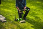 Угловая шлифовальная машина (болгарка) Greenworks GD24AG, 24v, 125 мм, без АКБ и ЗУ (аккумуляторная)
